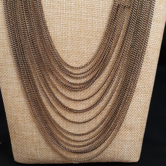 Geometric Pattern Loom Beaded Earth Tone Necklace - Picture 5 of 13
